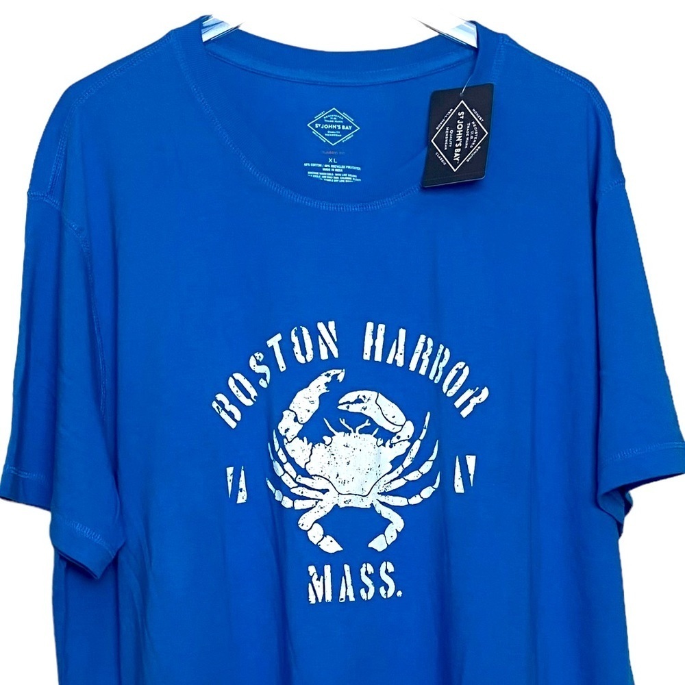 St. John’s Bay| Boston Harbor | Blue | Short Sleeve T-Shirt | Size XL | NWT - Picture 2 of 5